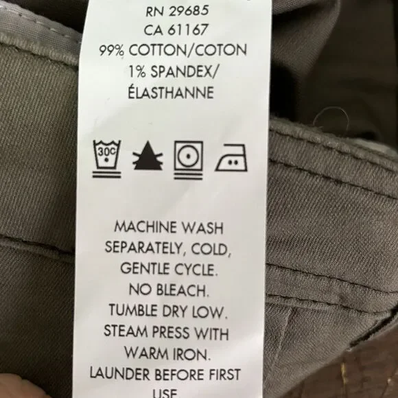 Pendelton Essential Pants Size‎ 18 Green Cotton Straight Leg TH173-82908 NEW - Picture 8 of 12